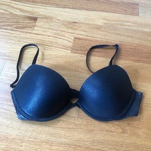 Black shimmery victoria's secret push up